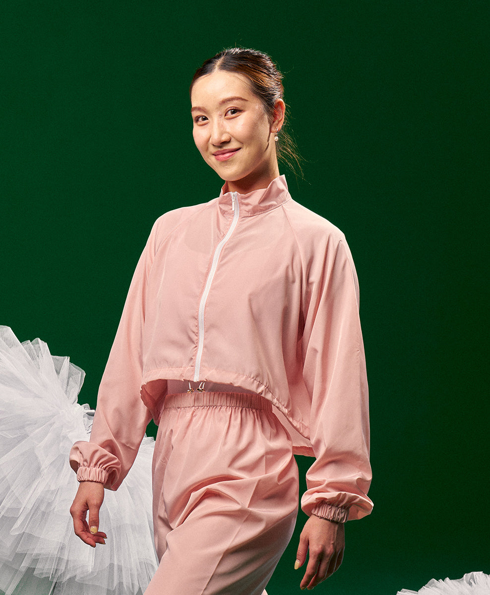 Lightweight Warm-Up Cropped Jacket