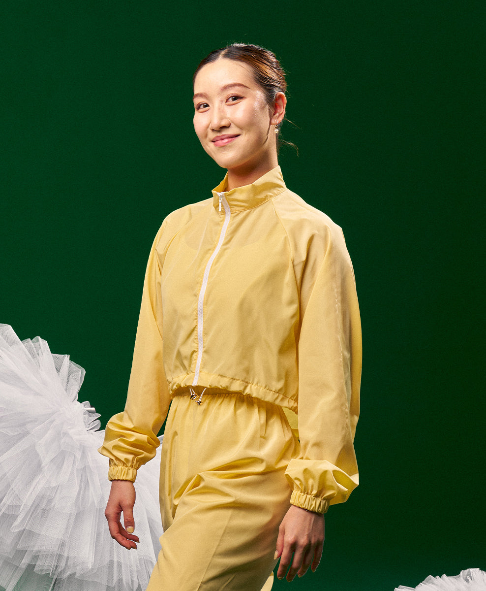 Lightweight Warm-Up Cropped Jacket
