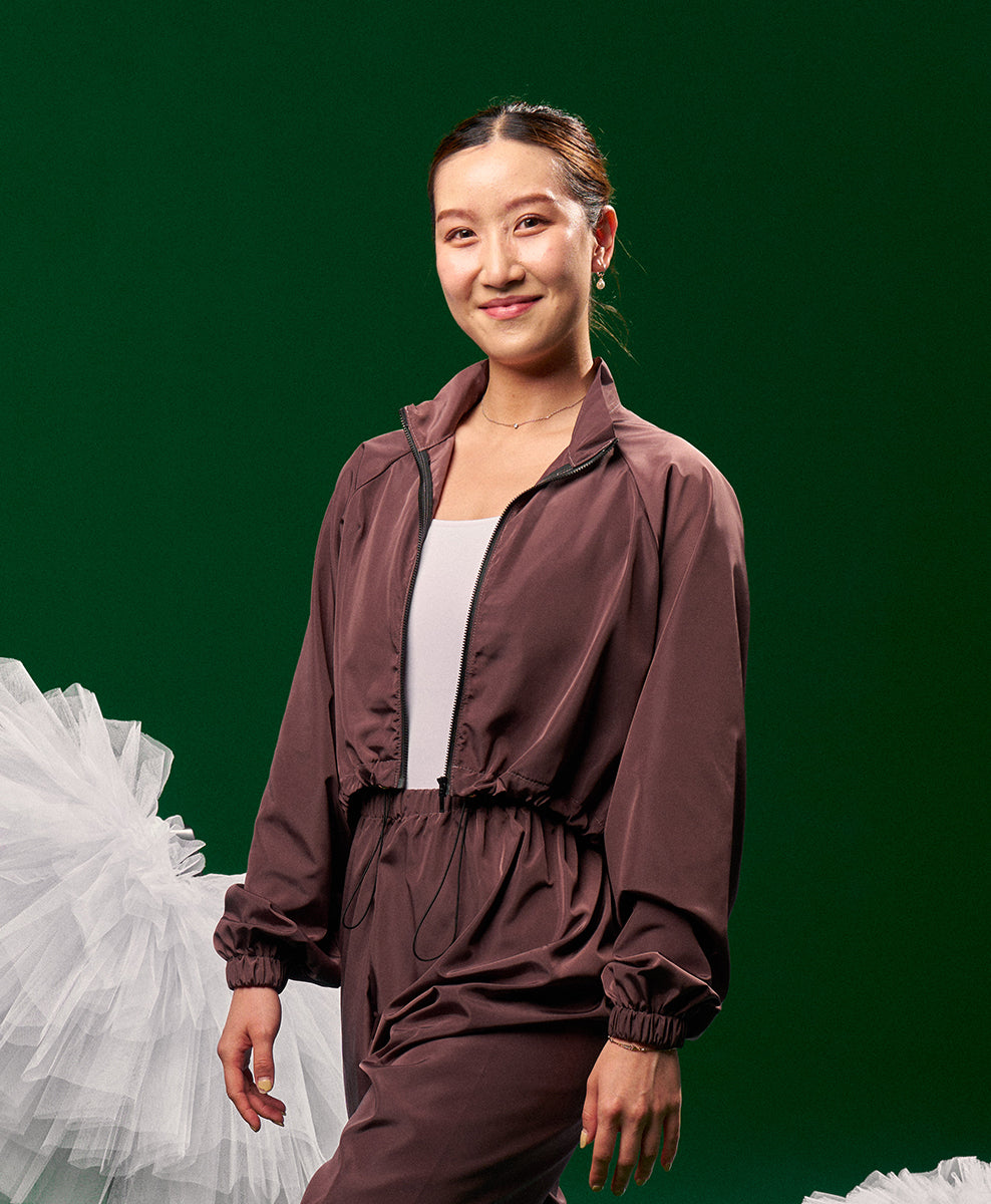 Lightweight Warm-Up Cropped Jacket
