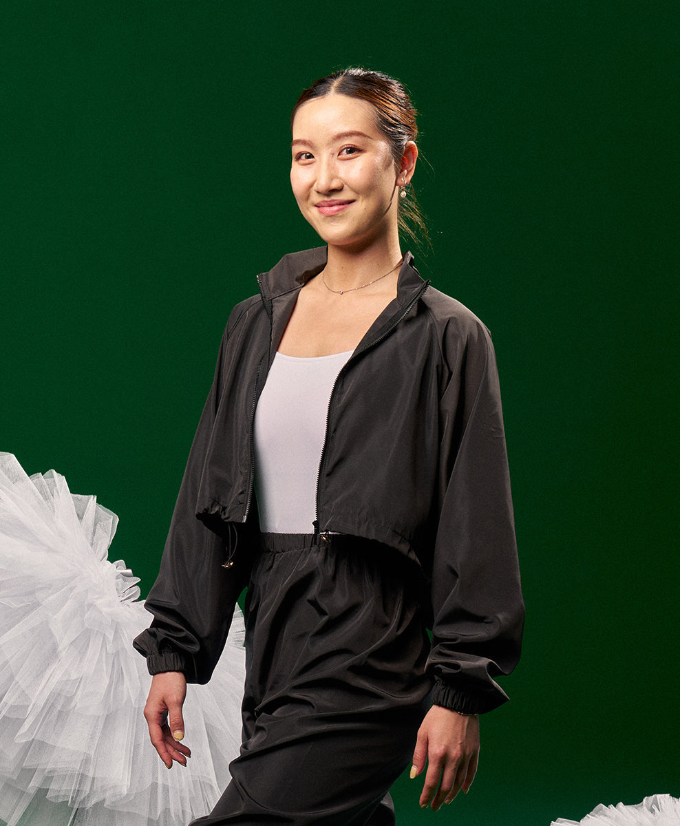 Lightweight Warm-Up Cropped Jacket