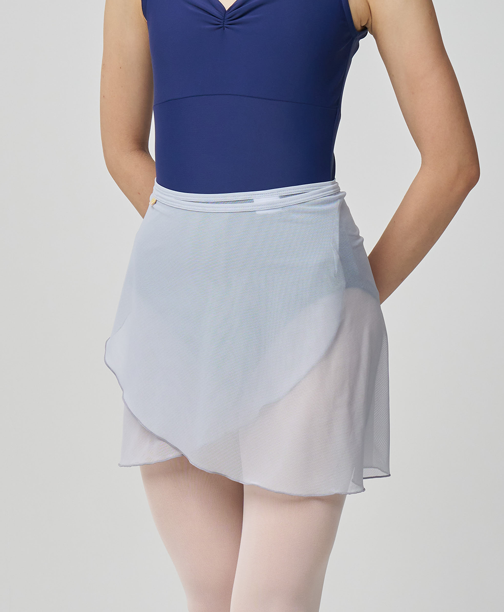 Short Mesh Wrap Skirt