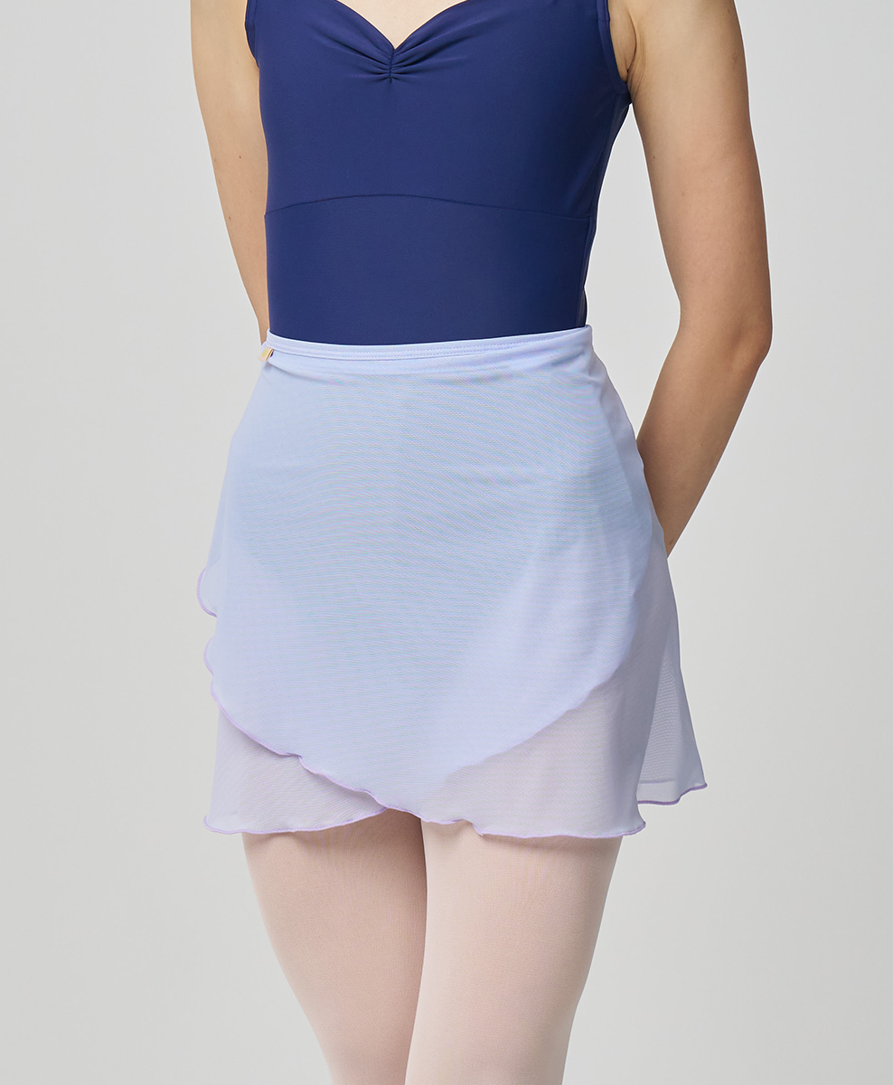 Short Mesh Wrap Skirt