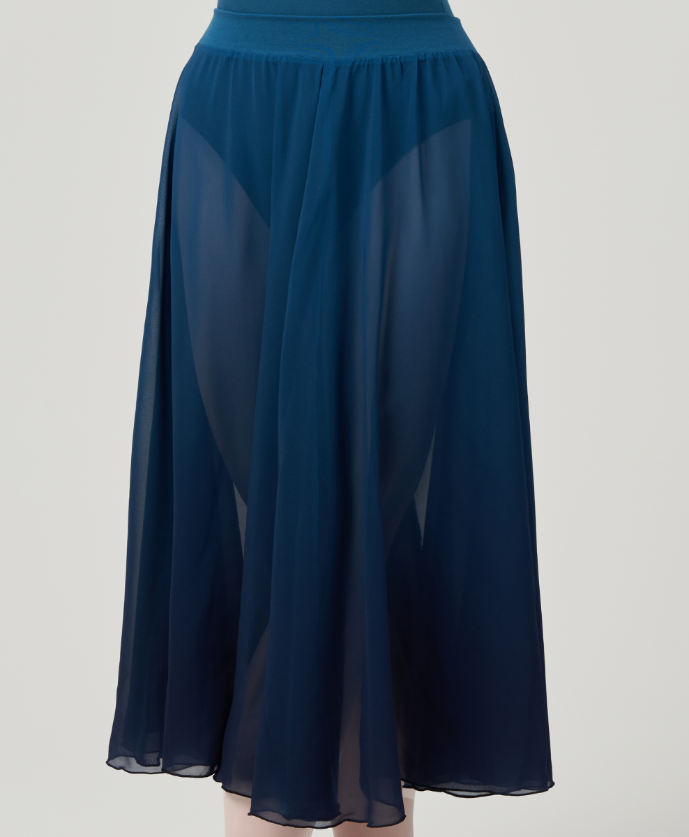 Long Circular Chiffon Skirt [MTO]