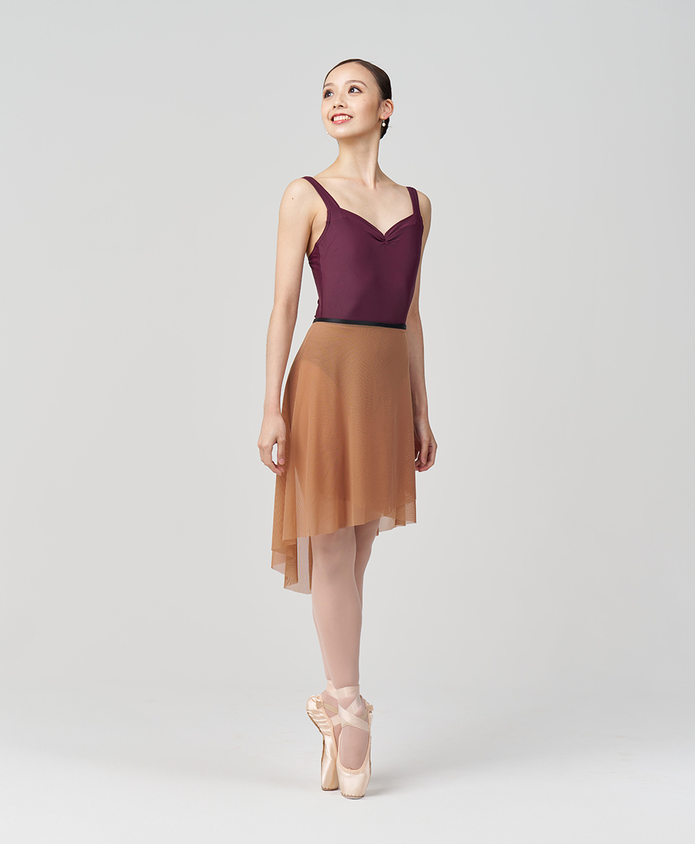 Long Flatter Wrap Skirt - Latte